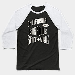 Surf Club lettering Baseball T-Shirt